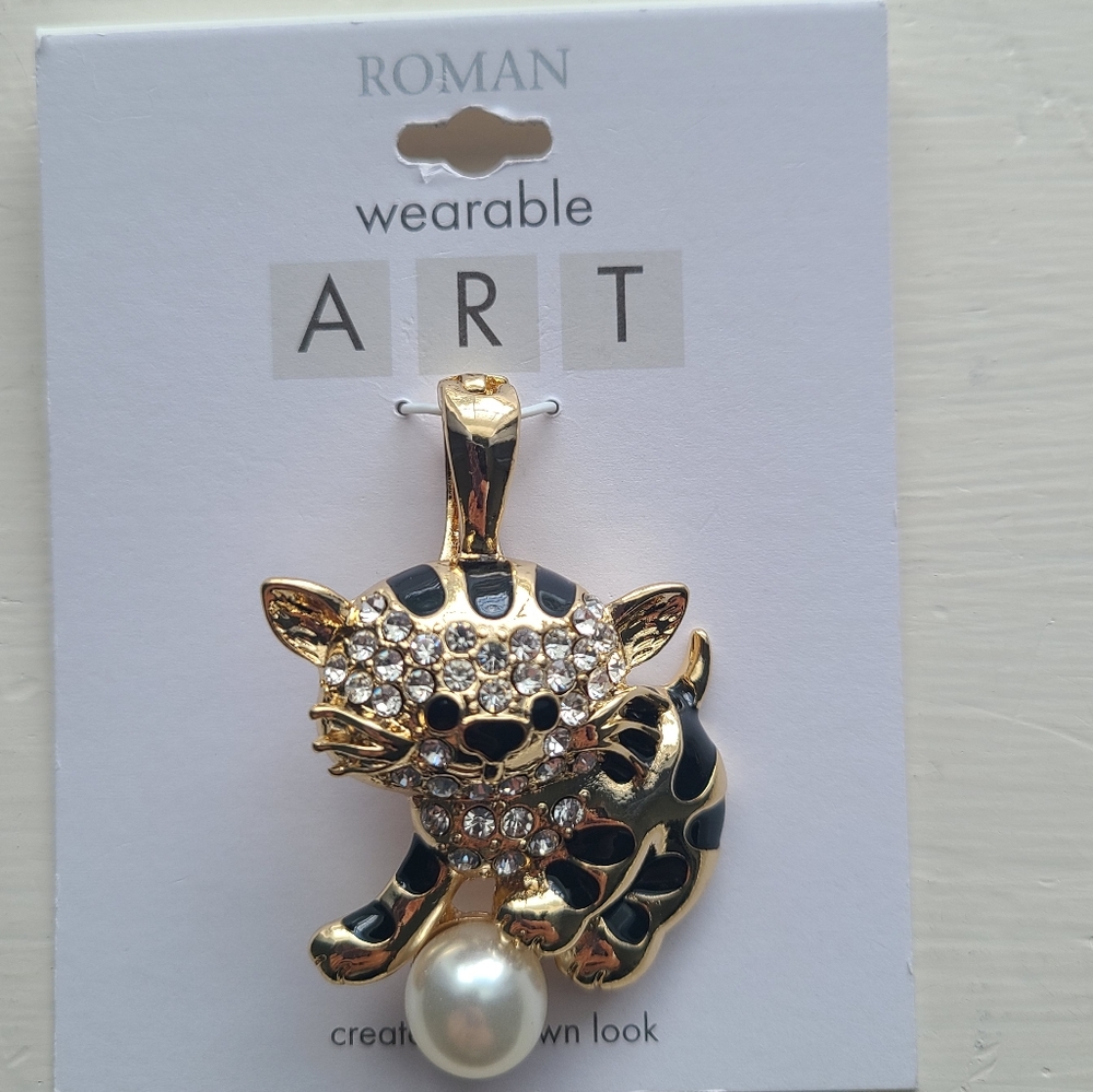 Tiger Pendant, New With Tags